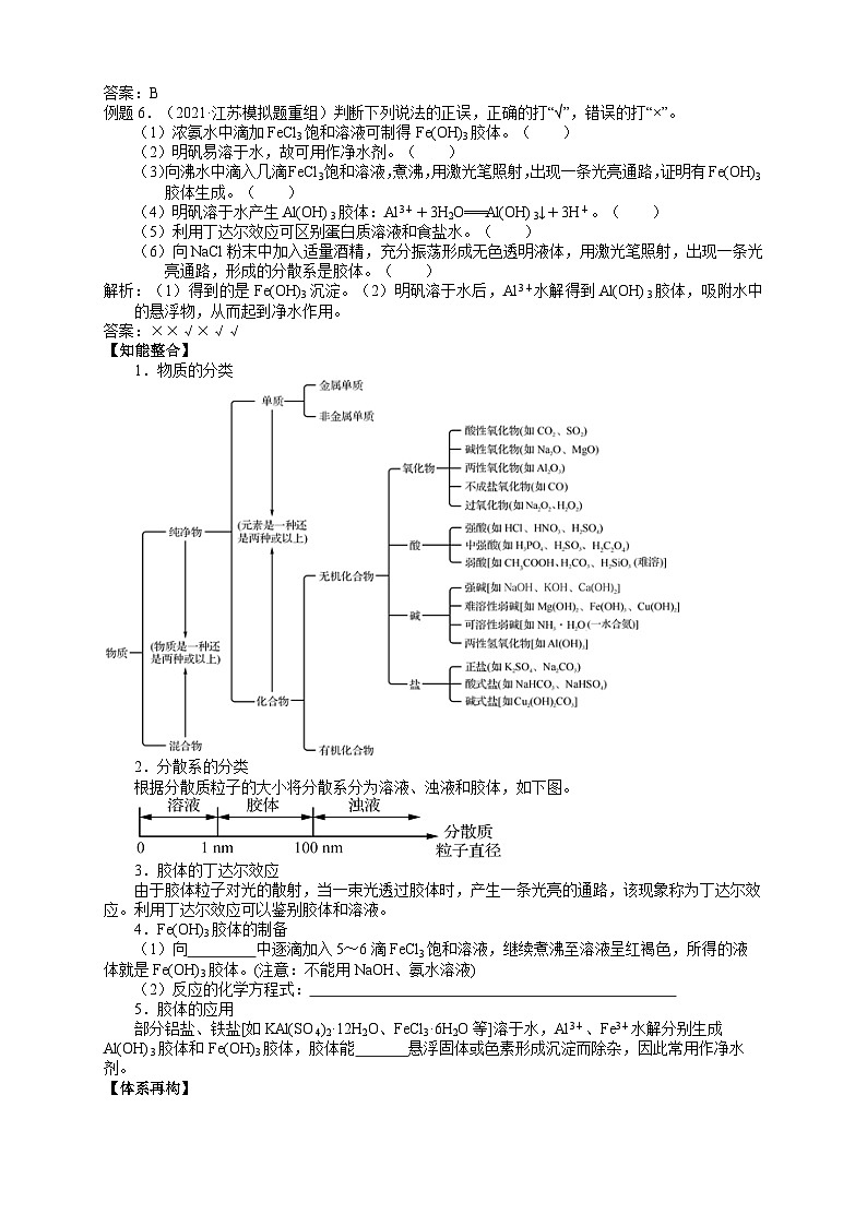 盐城市2024届高三化学二轮专题复习讲义（01）-专题一第一讲 化学与STSE 化学用语03