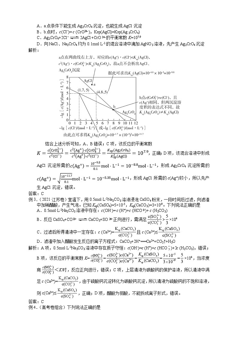 盐城市2024届高三化学二轮专题复习讲义（15）-专题三第八讲 沉淀溶解平衡第2页