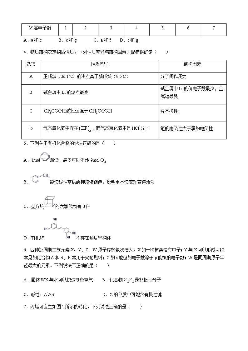 贵州省贵阳市第一中学2023-2024学年高二下学期6月月考试题 化学 Word版含解析第2页