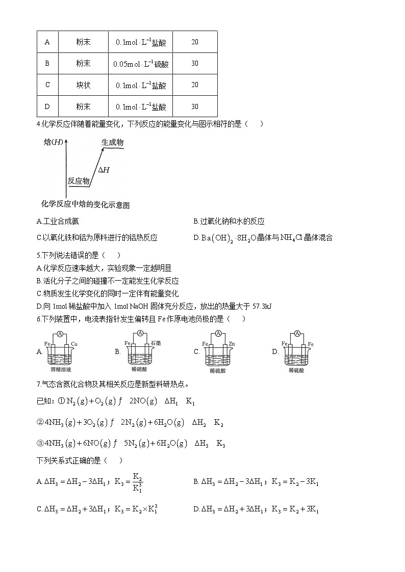 河南省创新发展联盟2023-2024学年高一下学期7月期末考试化学试题（含解析）02