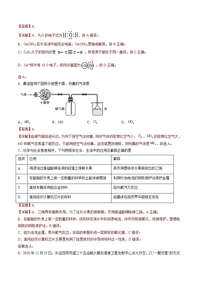 化学-秋季高三开学摸底考试卷（广东专用）0203