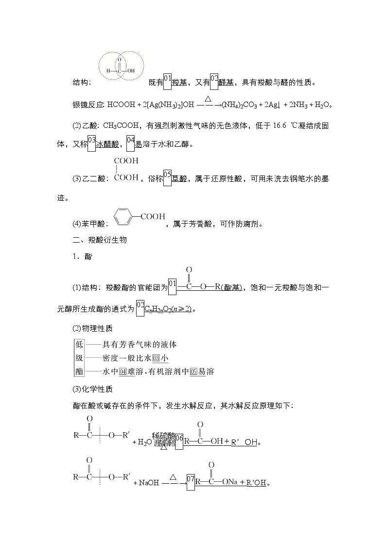 第十一单元 第五讲 羧酸 羧酸衍生物-2025年高考化学一轮复习方案课件02