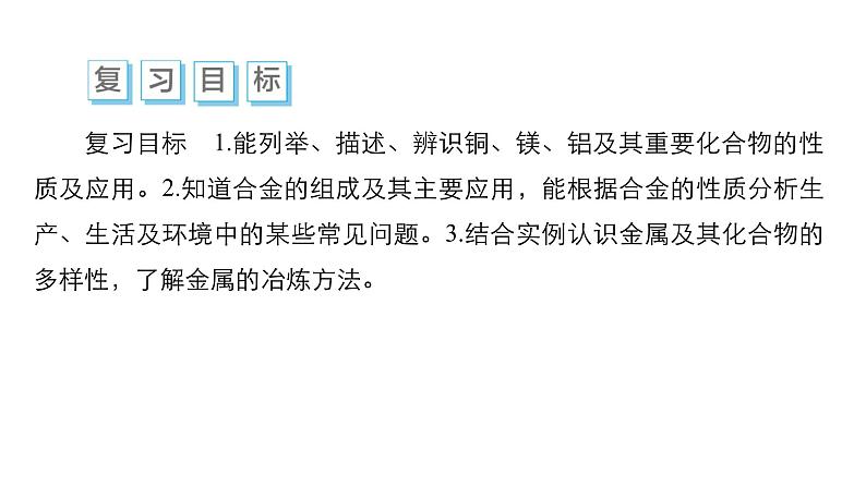 第三单元 第三讲 金属材料 开发利用金属矿物-2025年高考化学一轮复习方案课件03