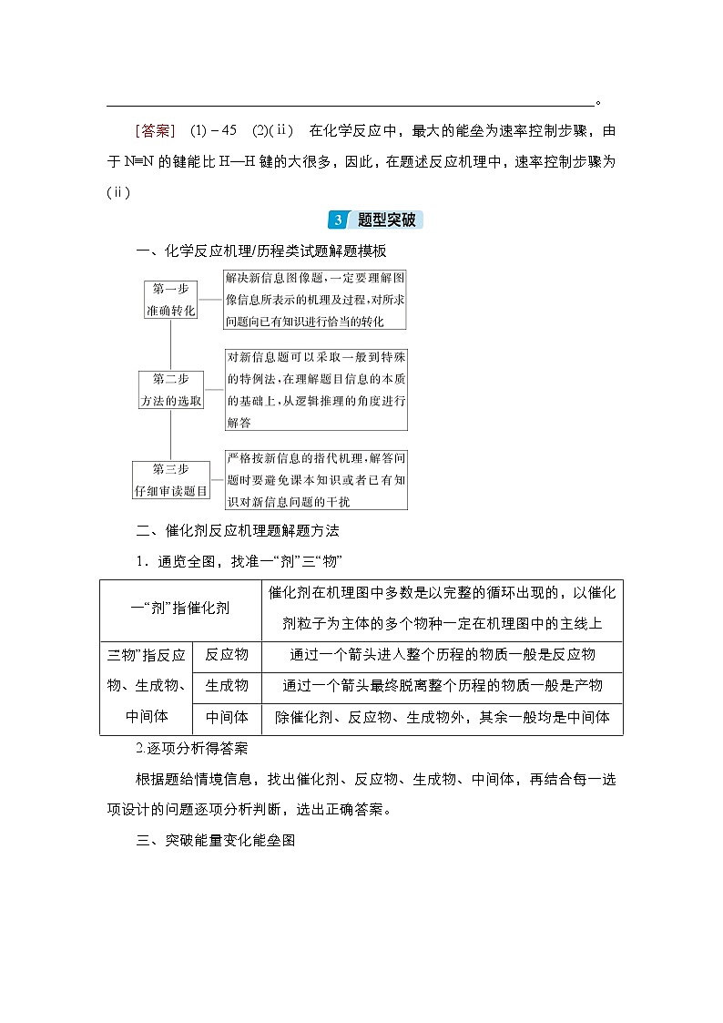第六单元 高考题型专项突破 化学反应机理、历程与能垒题-2025年高考化学一轮复习方案课件03