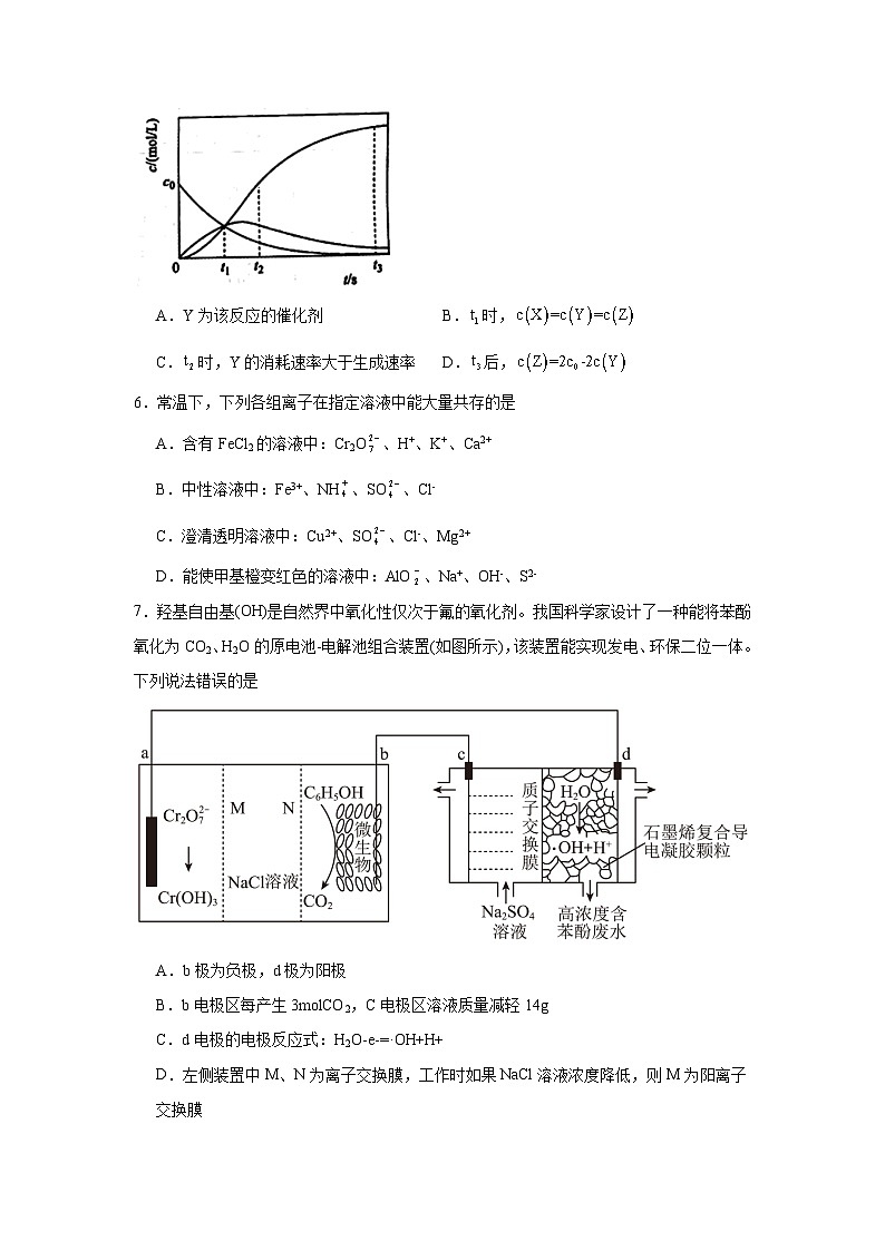 河南省周口恒大中学2023-2024学年高二下学期7月期末考试化学试题03