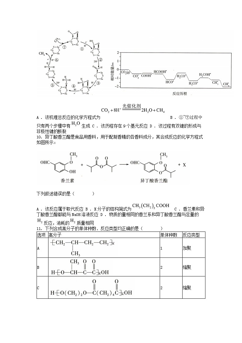 [化学][期末]河南省濮阳市南乐县豫北名校2023-2024学年高二下学期6月期末考试化学第3页