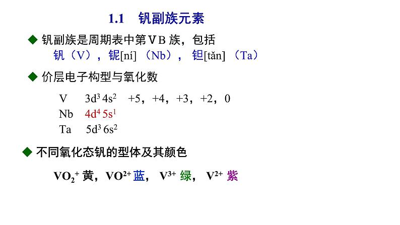 d区元素钒铬锰（提高班）  课件  2024年化学奥林匹克竞赛02