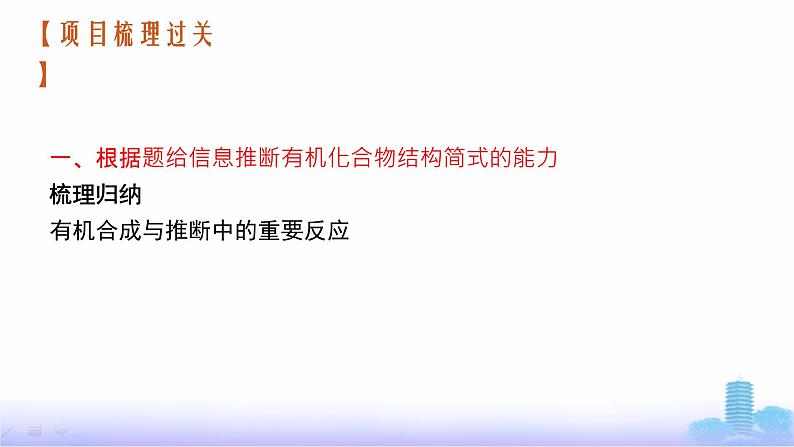 人教版高考化学一轮复习选择性必修3微项目4有机合成与推断的问题解决能力集训课件02