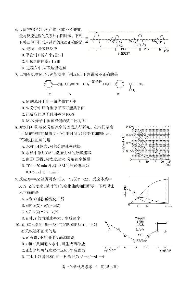 高一化学+试卷_Print+(1)第2页