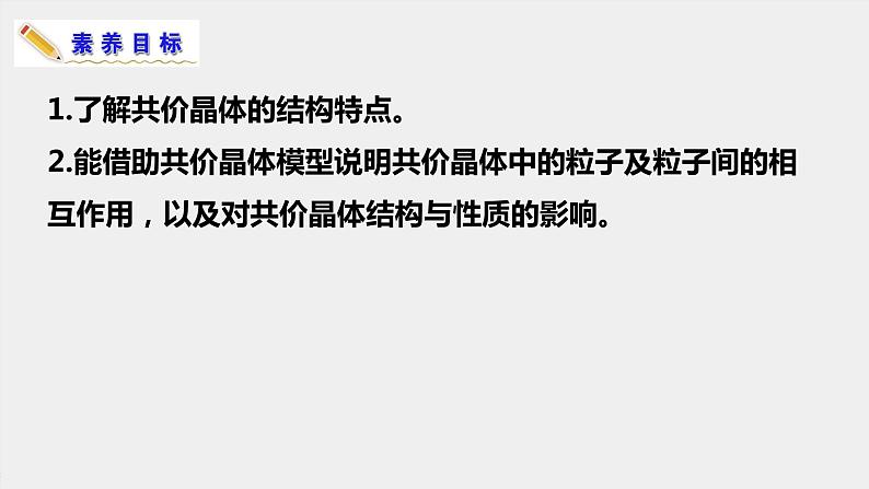 人教版高中化学选择性必修二课件 第三章 第二节 分子晶体与共价晶体 第二课时 共价晶体第2页