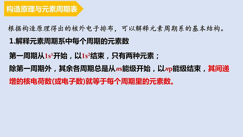 人教版高中化学选择性必修二课件 第一章 第二节 原子结构与元素性质 第一课时 原子结构与元素周期表08