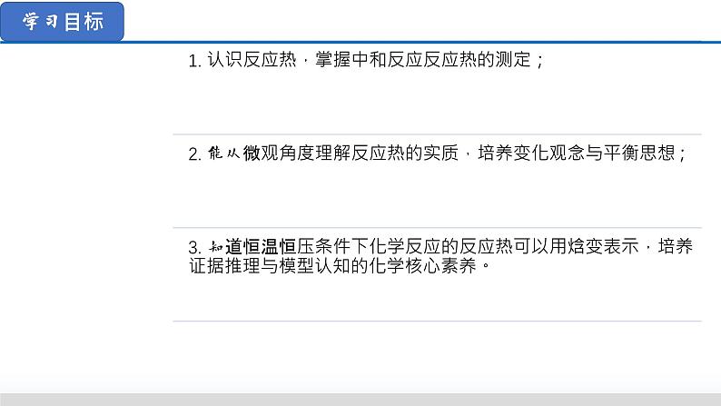 人教版（2019）高中化学选择性必修一 1.1.1  反应热 焓变 课件+导学案+知识清单02