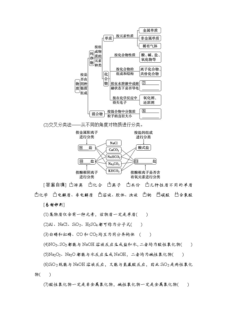 高考化学一轮复习第1章物质及其变化第1讲物质的分类及转化学案第2页