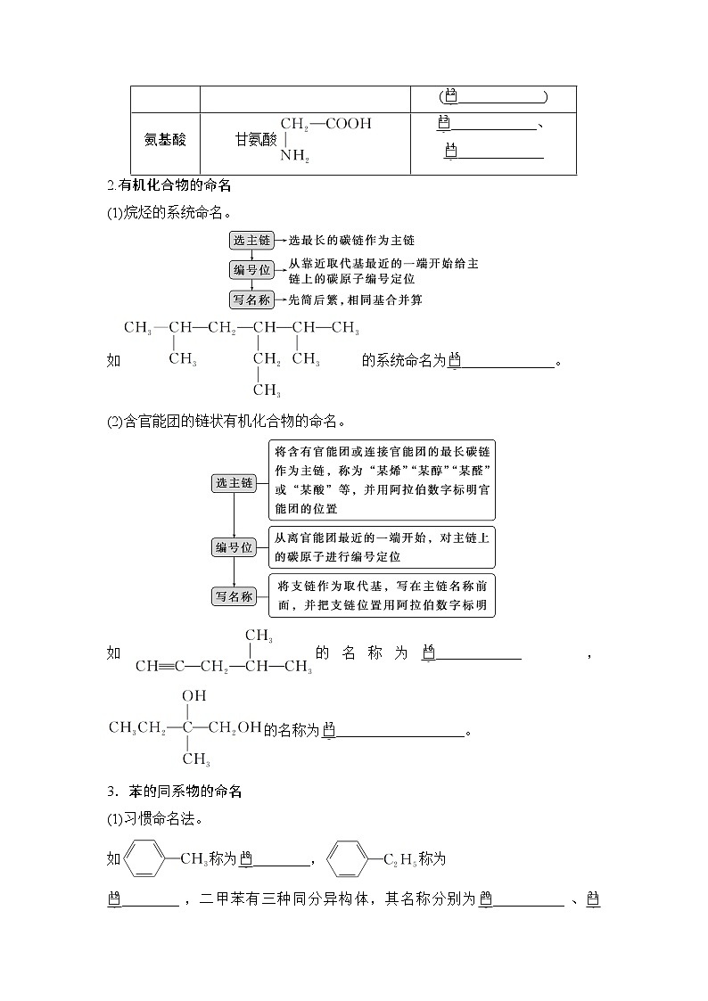 高考化学一轮复习第10章有机化学基础第48讲有机化合物的结构特点与研究方法学案第3页