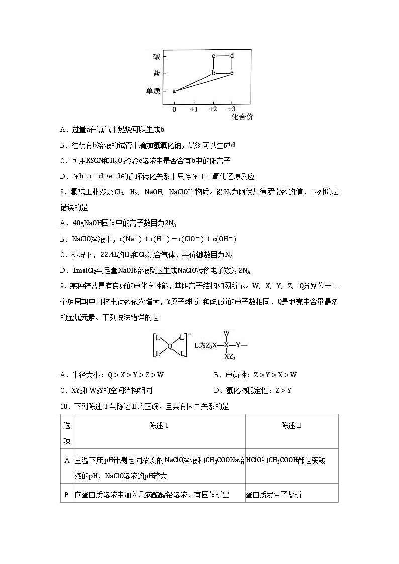 [化学]广东省汕头市2023-2024学年高二下学期期末教学质量检测试卷第3页