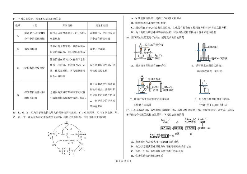哈师大附中、大庆铁人中学2024年高二下学期期末联考化学试题+答案03