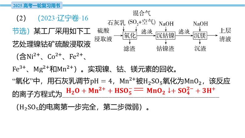 热点题型探究1 信息型氧化还原反应方程式的书写  课件—2025届高考化学大一轮复习07