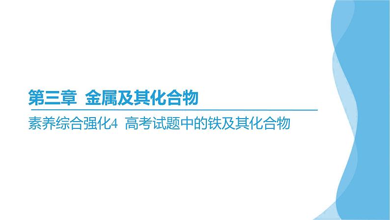 素养综合强化4 高考试题中的铁及其化合物  课件—2025届高考化学大一轮复习第2页