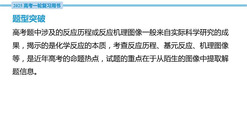 热点题型探究9 反应历程、反应机理的图像问题  课件—2025届高考化学大一轮复习03