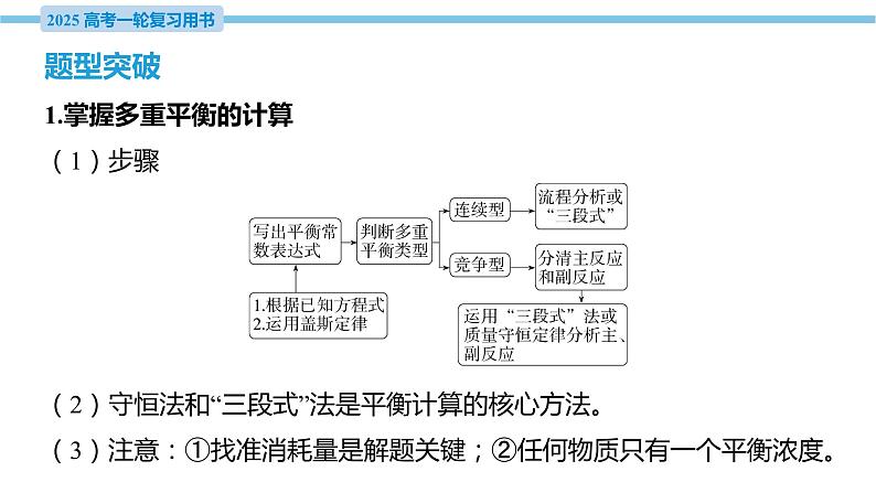 热点题型探究10 多重平衡体系的综合分析  课件—2025届高考化学大一轮复习03