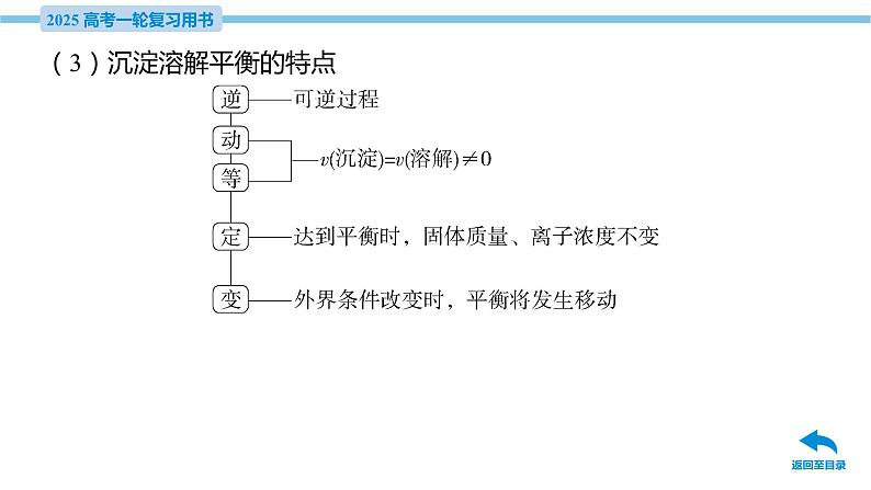 第34讲 沉淀溶解平衡  课件—2025届高考化学大一轮复习08