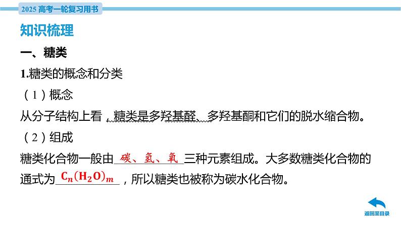 第40讲 生物大分子  课件—2025届高考化学大一轮复习06