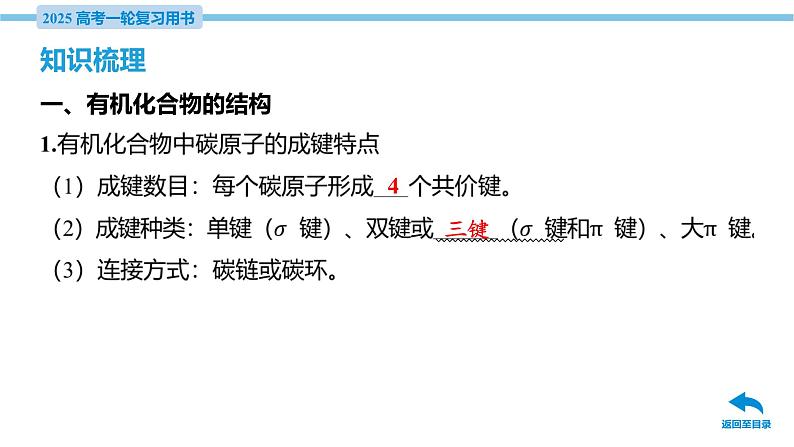 第36讲 有机化合物的空间结构 同系物与同分异构体  课件—2025届高考化学大一轮复习06