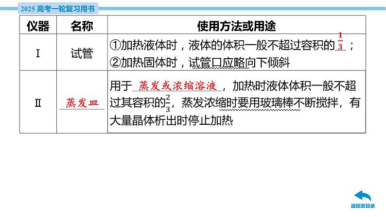 第42讲 化学实验常用仪器与基本实验操作  课件—2025届高考化学大一轮复习第7页