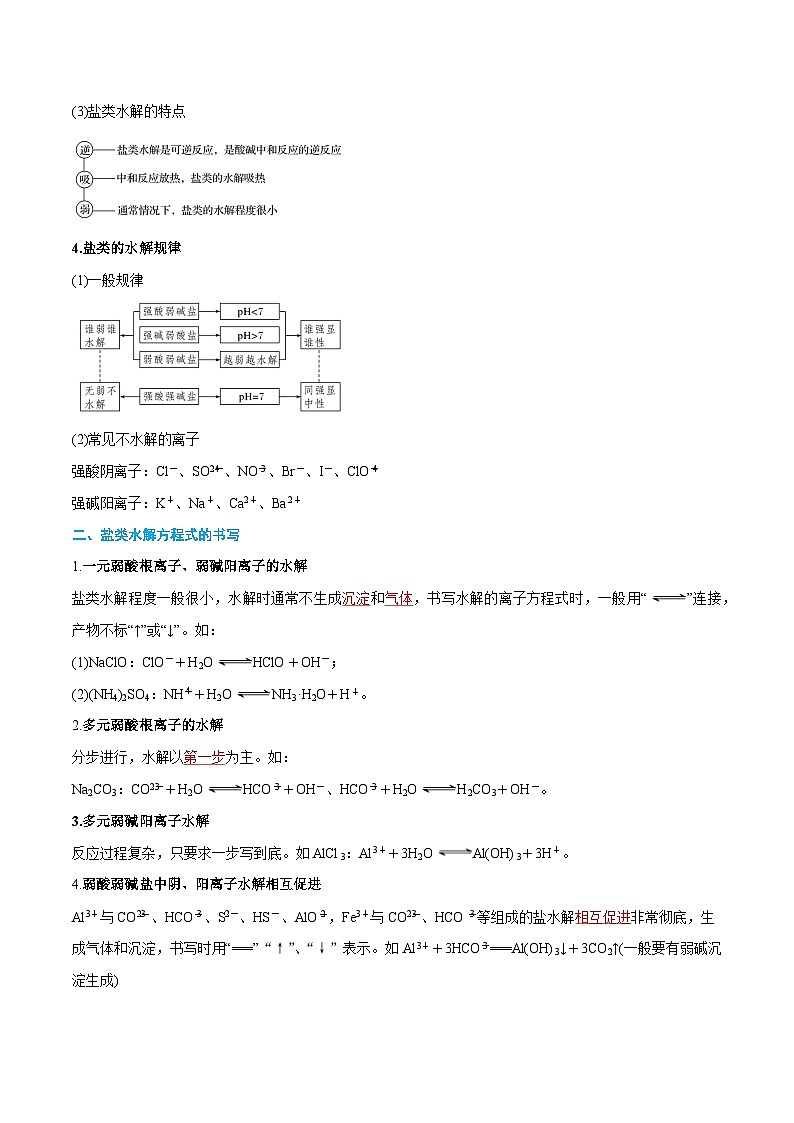 第18讲 盐类的水解 （解析版）【暑假弯道超车】2024年新高二化学暑假讲义+习题（人教版2019选择性必修1）第3页
