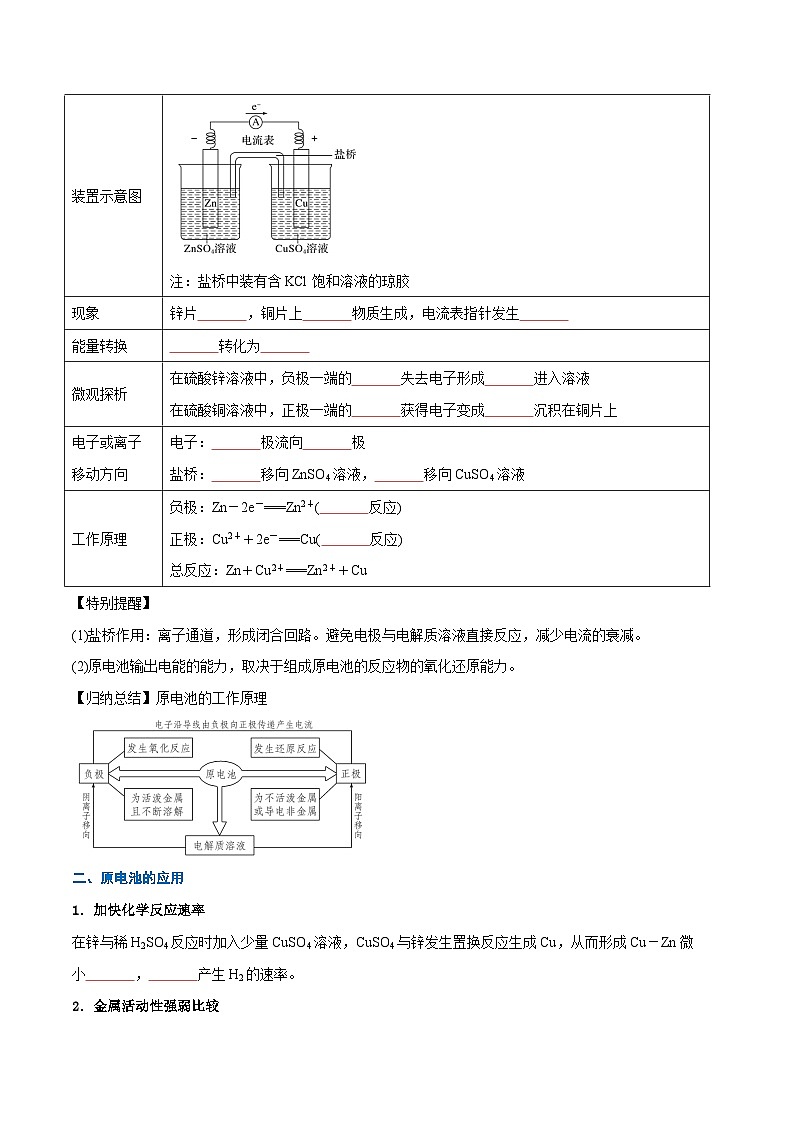 第22讲 原电池的工作原理（含答案）【暑假弯道超车】2024年新高二化学暑假讲义+习题（人教版2019选择性必修1）02