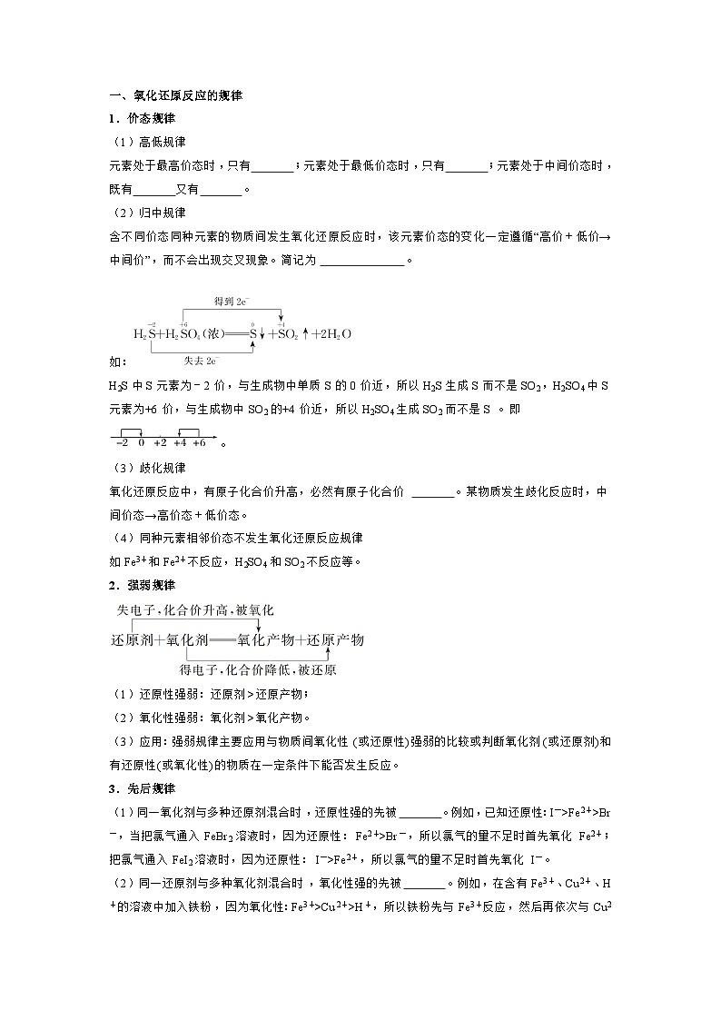 第04讲 氧化还原反应的规律及配平-【暑假学与练】2024年新高一化学暑假精品讲义+分层练习（人教版2019必修第一册）（原卷版）第2页