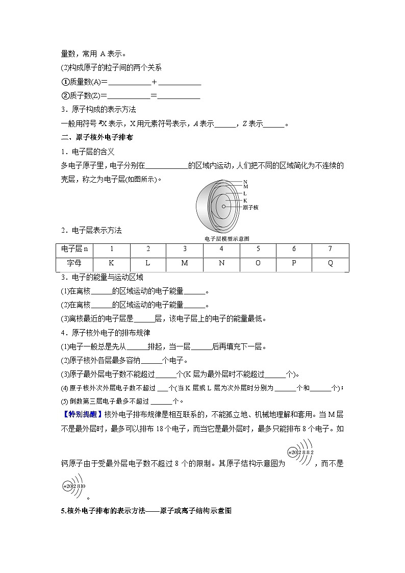 第15讲 原子结构-【暑假学与练】2024年新高一化学暑假精品讲义+分层练习（人教版2019必修第一册）（原卷版）第2页
