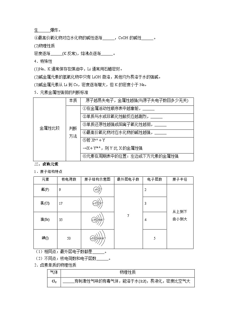 第17讲 原子结构与元素的性质-【暑假学与练】2024年新高一化学暑假精品讲义+分层练习（人教版2019必修第一册）（含答案）03