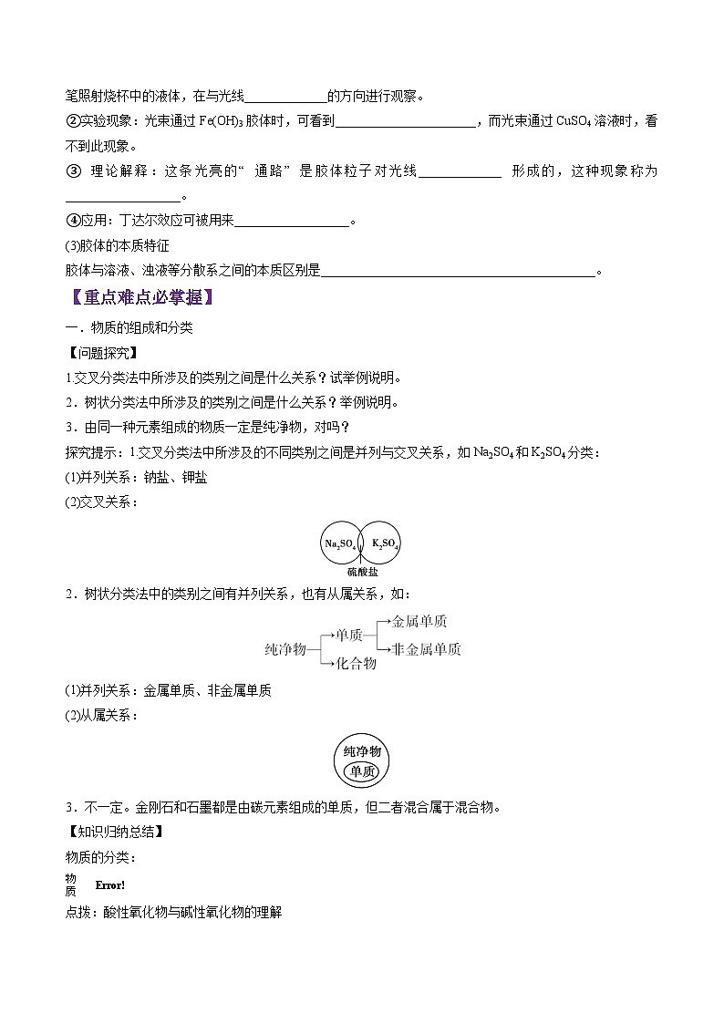 1.1.1 物质的分类-2024-2025学年新高一化学暑假新课重难点预习（人教版2019必修第一册）（原卷版）第3页