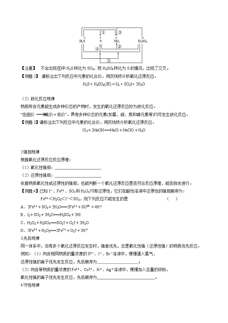1.3.3 氧化还原反应的规律和应用-2024-2025学年新高一化学暑假新课重难点预习（人教版2019必修第一册）（含答案）03