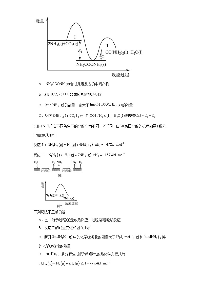第一章  化学反应的热效应  单元测试卷    高中化学人教版（2019）选择性必修1第2页