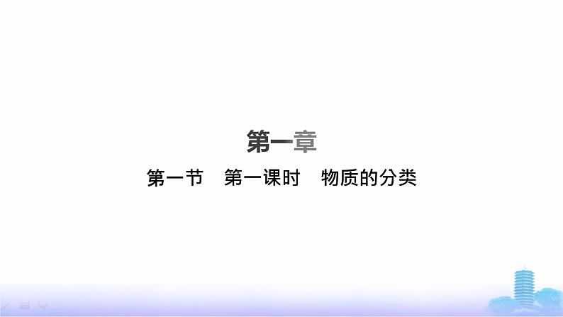 人教版高中化学必修第一册第1章物质及其变化第1节第1课时物质的分类课件第1页