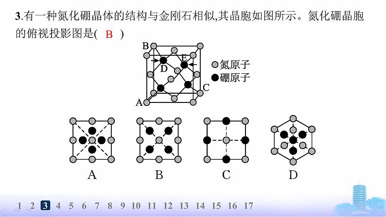 鲁科版高中化学选择性必修2第3章不同聚集状态的物质与性质分层作业17共价晶体与分子晶体课件04