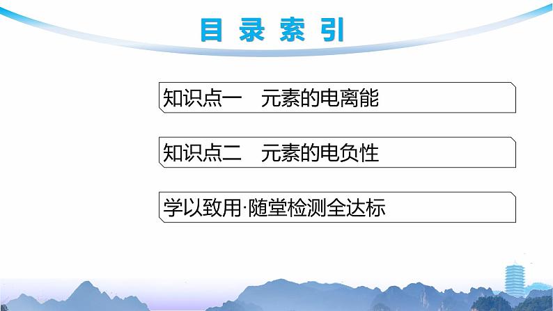 鲁科版高中化学选择性必修2第1章原子结构与元素性质第3节第2课时电离能与电负性课件第3页