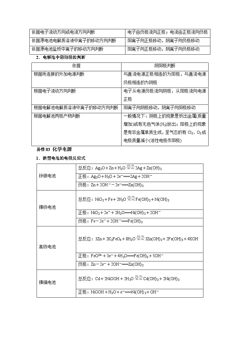 09 电化学基础-【暑假培优】（含答案）2025届高二化学暑假培优专练02