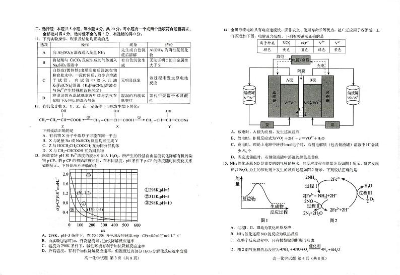 山东省菏泽市2023-2024学年高一下学期7月期末考试化学试题02