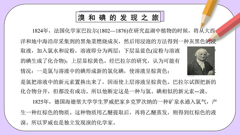 人教版（2019）高中化学必修一4.1.4  《原子结构与元素的性质—卤素》课件04