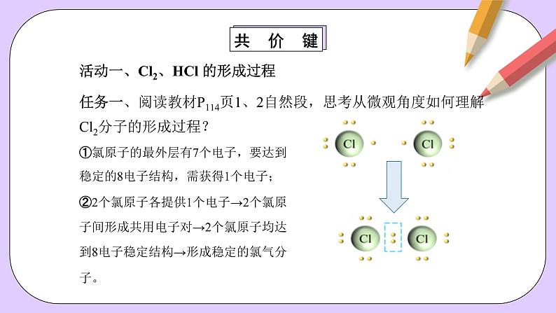 人教版（2019）高中化学必修一4.3.2  《共价键》课件06