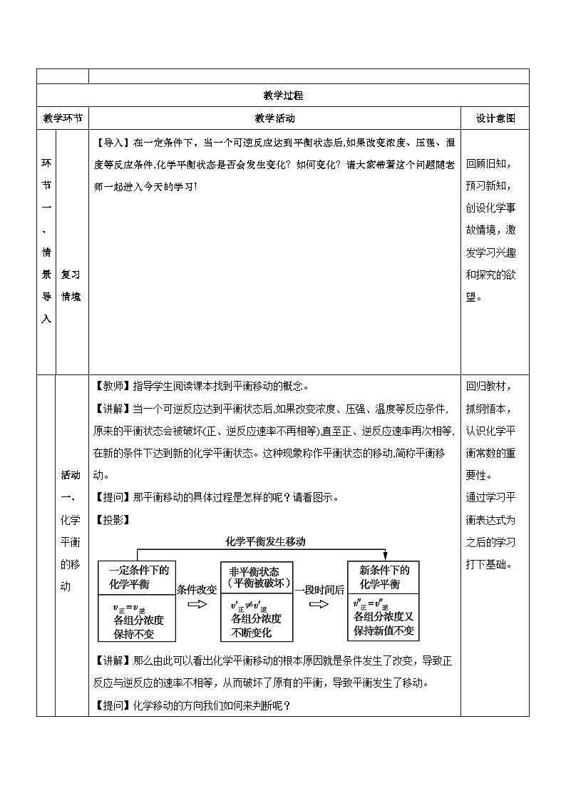人教版（2019）高中化学选择性必修第一册 2.2.3《影响化学平衡的因素》教案02