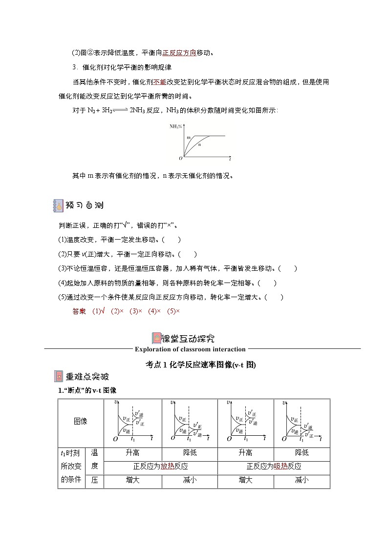 人教版（2019）高中化学选择性必修第一册 2.2.4《化学平衡图像》分层作业（解析版）第3页