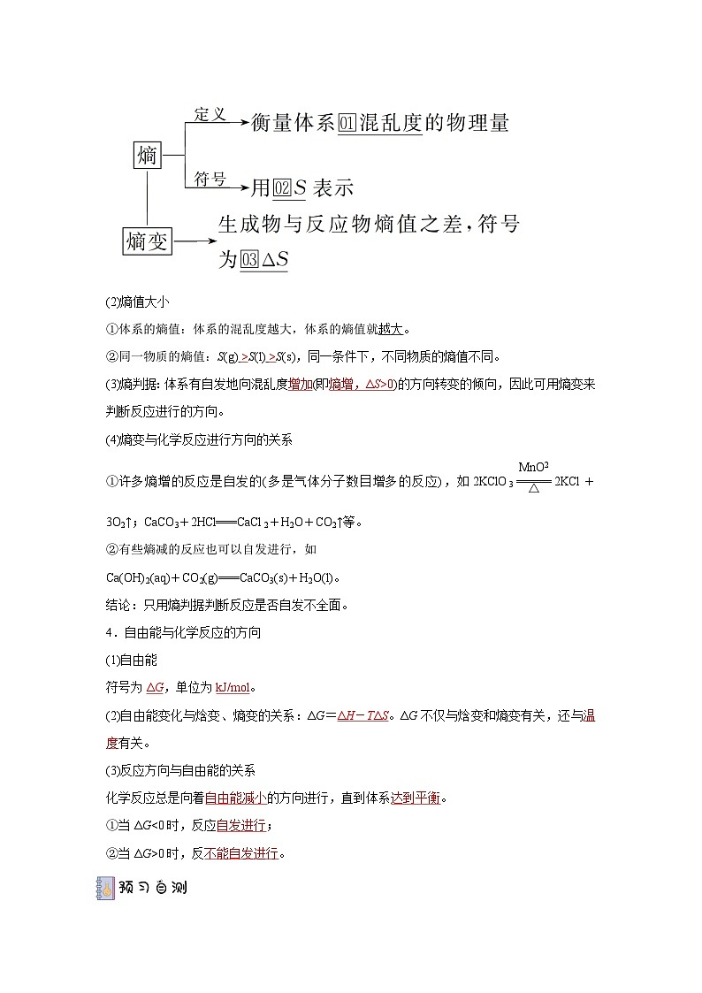 人教版（2019）高中化学选择性必修第一册 2.3《化学反应的方向》导学案（ 解析版）02