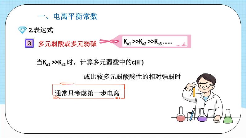 人教版（2019）高中化学选择性必修第一册 3.1.2《电离平衡常数》课件08