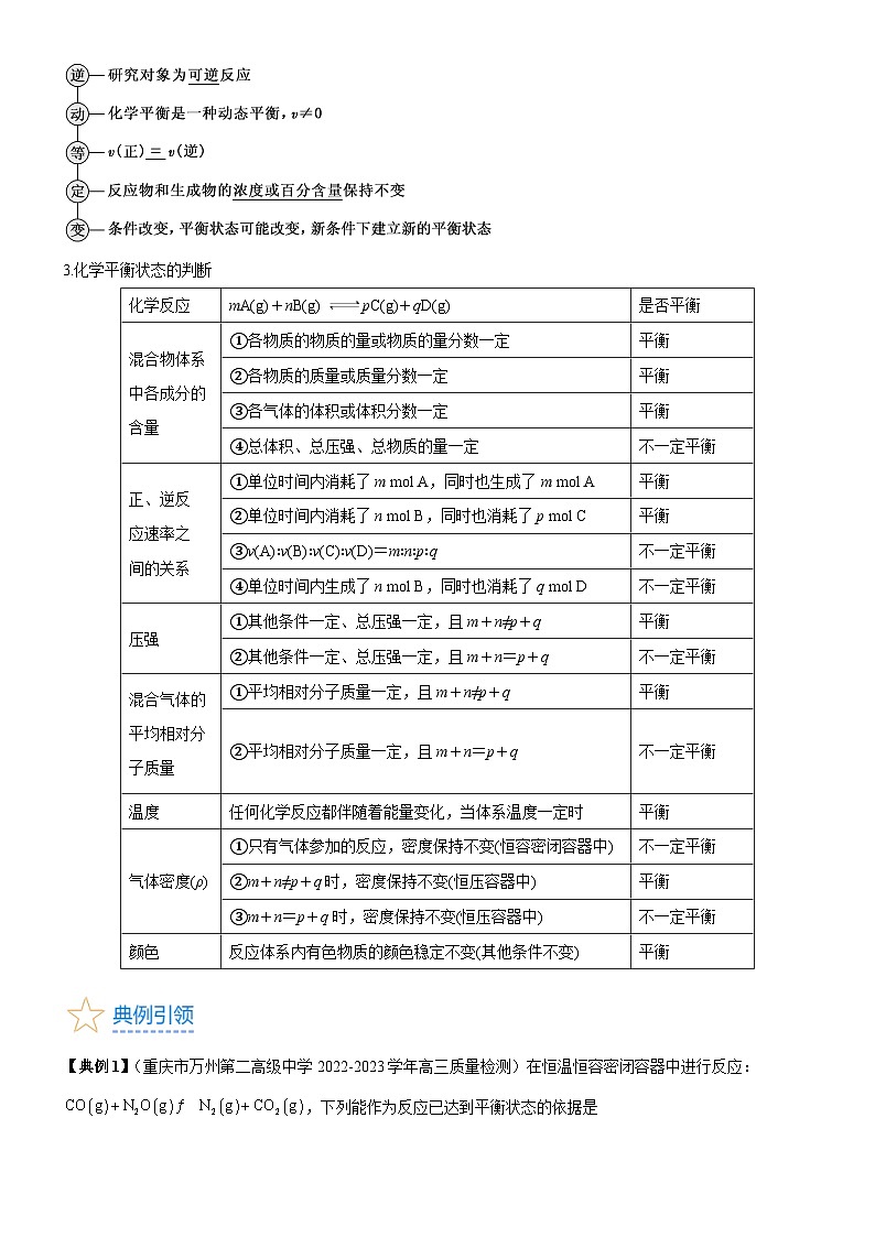 考点02 化学平衡 （核心考点精讲精练）-备战2024年高考化学一轮复习考点帮（新高考专用）03