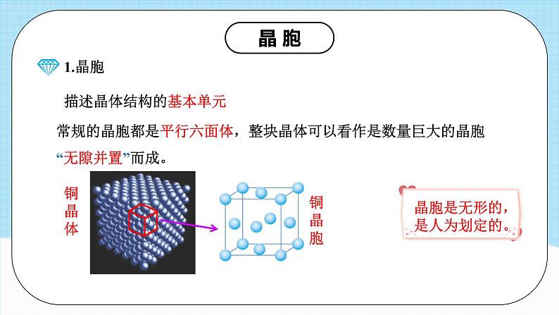 【新课标】人教版（2019）高中化学选择性必修二 3.1.2《晶胞》课件06