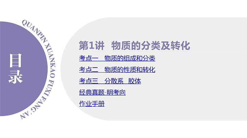 PPT课件  高考化学一轮复习第一单元物质的分类及转化  第一讲　物质的分类及转化第8页